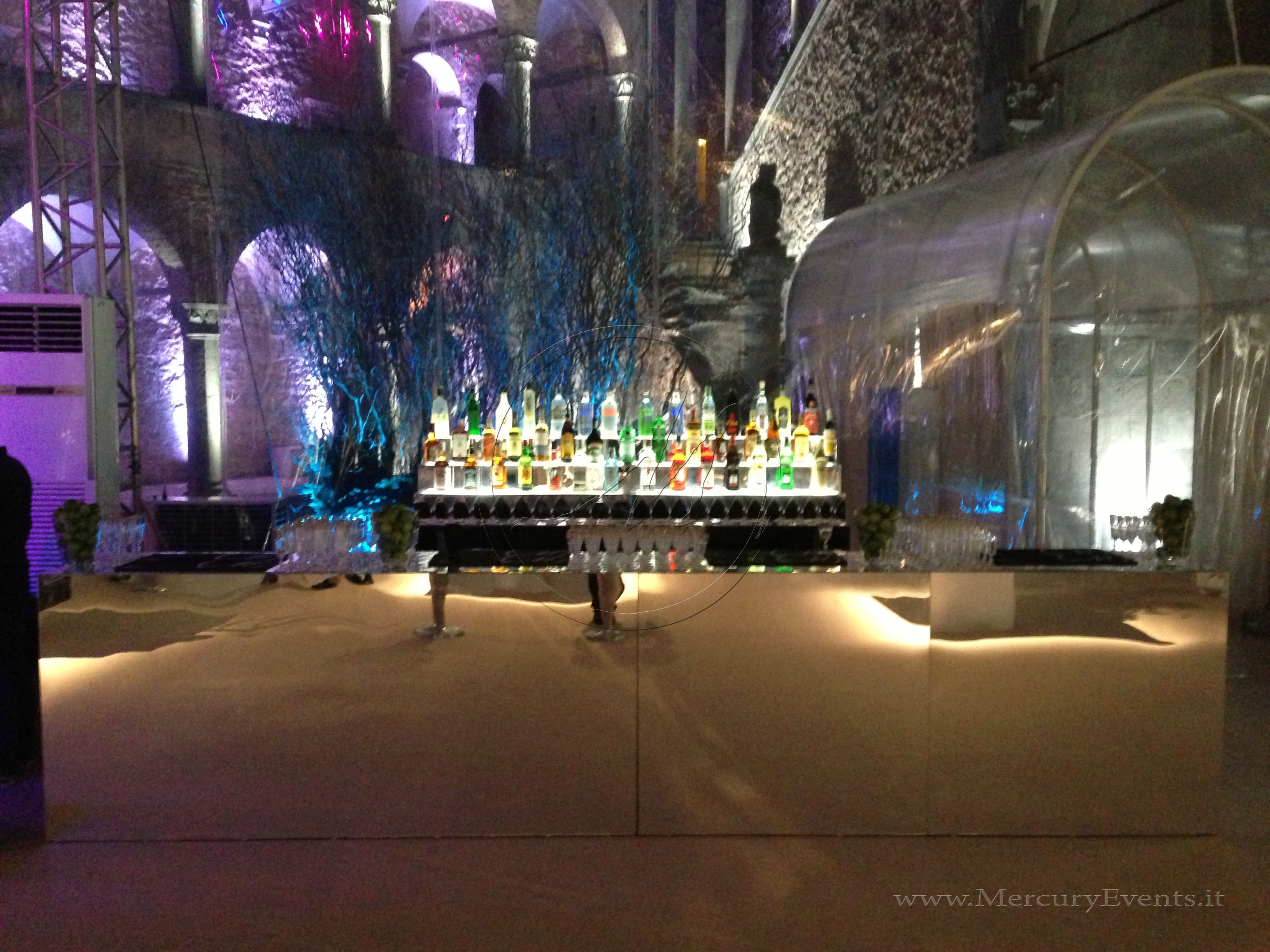 Mercury Events Open Bar catering - bar luminoso luxury events - castello odescalchi bracciano