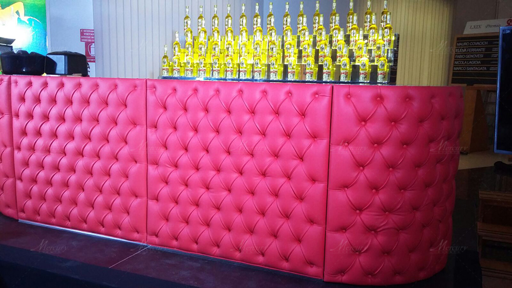 red chesterfield bar design