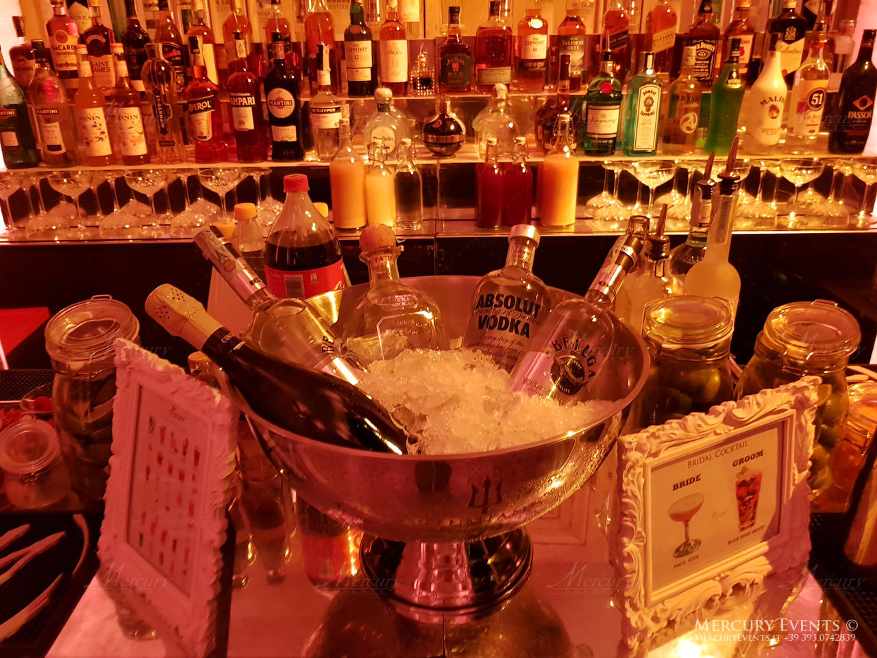 Open Bar Cocktail - Luxury Wedding - Salone delle Fontane - Roma